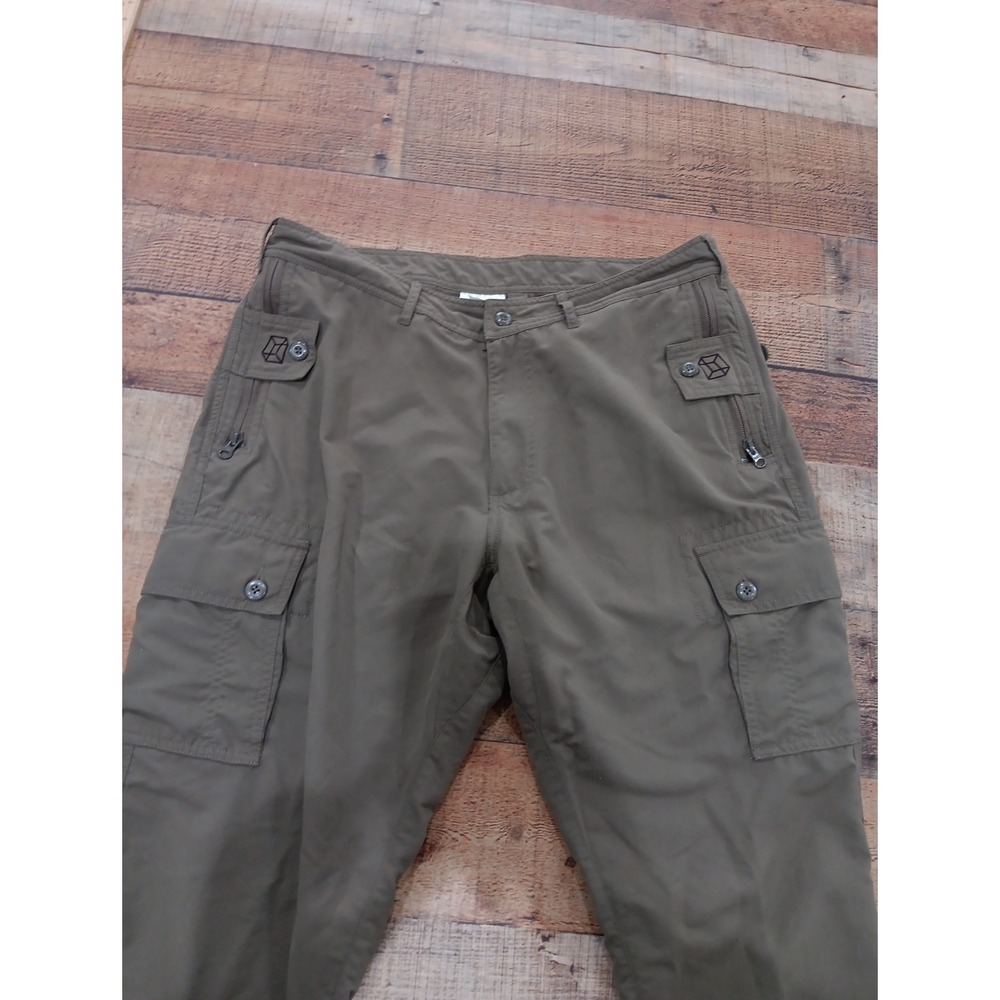 Clothing Arts Adventure Traveler Green Pants Mens Pockets Size 34 (2415)
